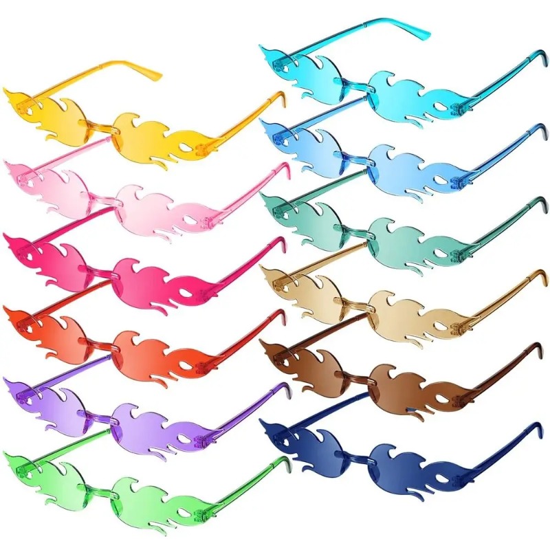 Designer Sunglasses - 파이어 플레임 선글라스 여성 디자이너 무테