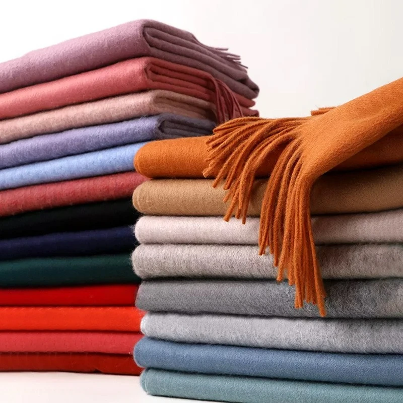 Cashmere Scarf - 클래식한 디자인의 고급스러운 캐시미어 느낌 스카프,