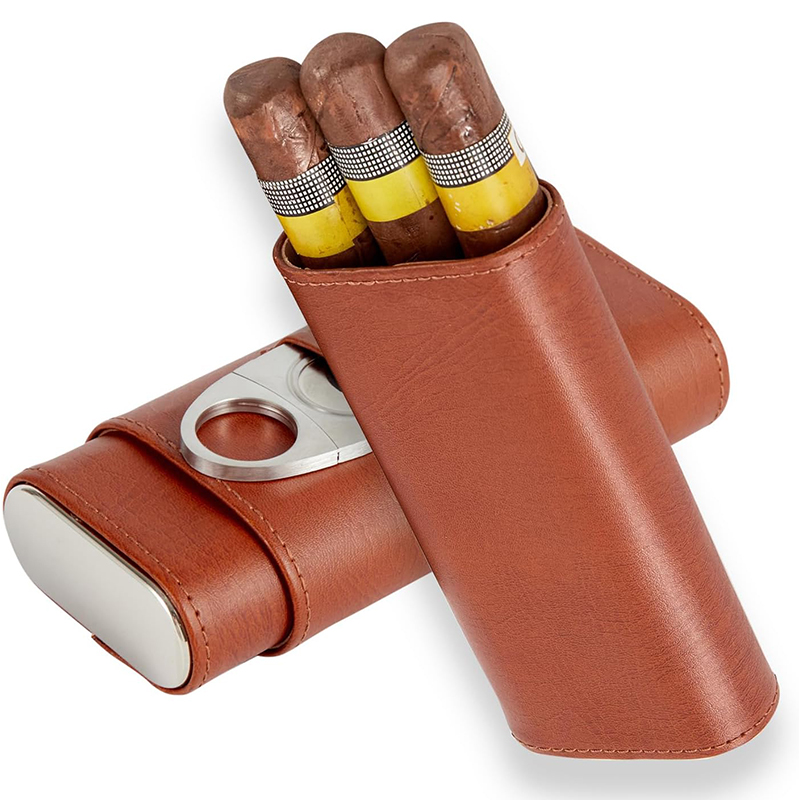 Premium Cigar Case - 휴대용 시가 휴미더 키트, 여행용 시더