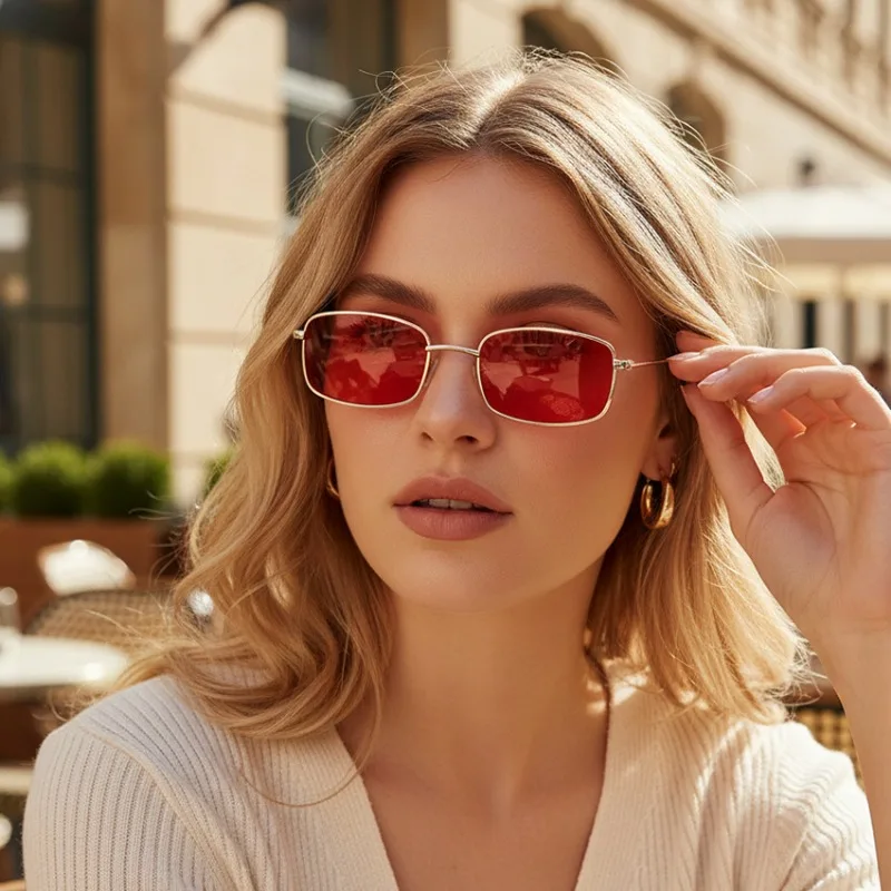 새로운 스타일의 작은 사각형 선글라스, 여성용 빈티지  - Sunglasses Uv400 리뷰 및 가격