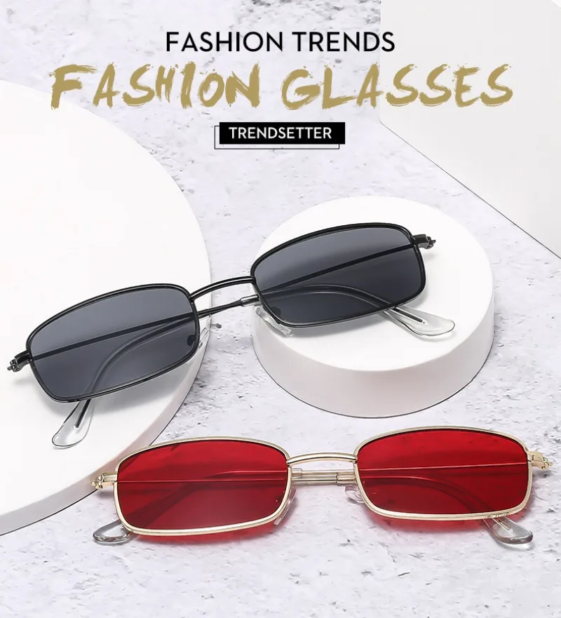 새로운 스타일의 작은 사각형 선글라스, 여성용 빈티지  - Sunglasses Uv400 리뷰 및 가격