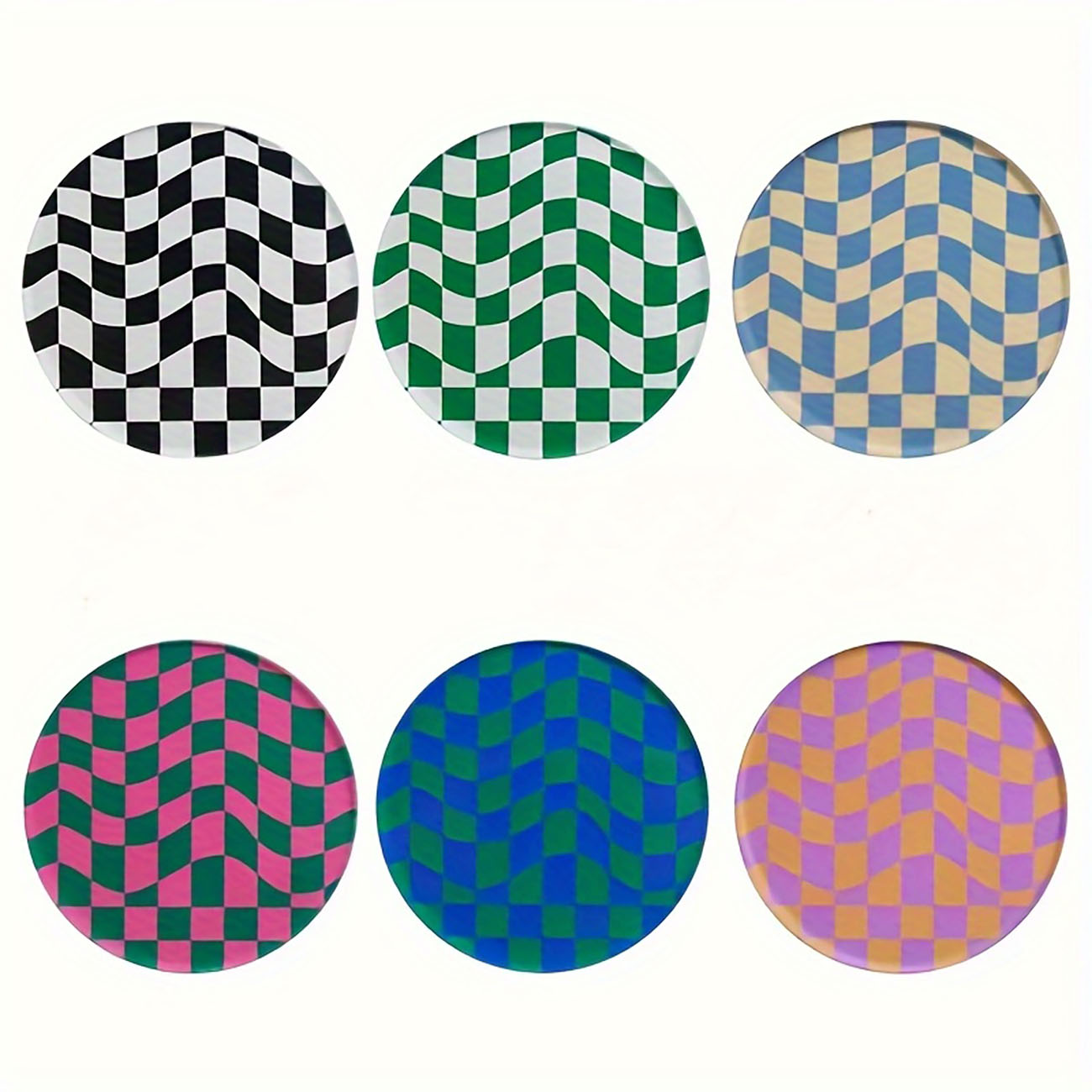 6개 - 나무 컵받침, 미끄럼 방지 및 내열성 식탁 장 - Marble Coaster Set 리뷰 및 가격