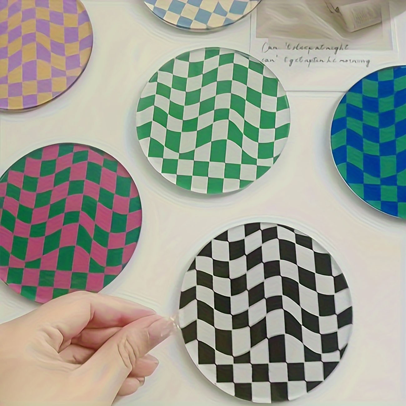 6개 - 나무 컵받침, 미끄럼 방지 및 내열성 식탁 장 - Marble Coaster Set 리뷰 및 가격