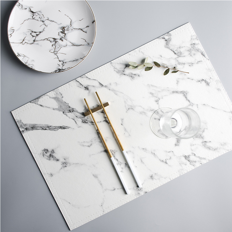 고급 PU 소재의 단열 식탁 매트, 미끄럼 방지 식탁  - Marble Coaster Set 리뷰 및 가격