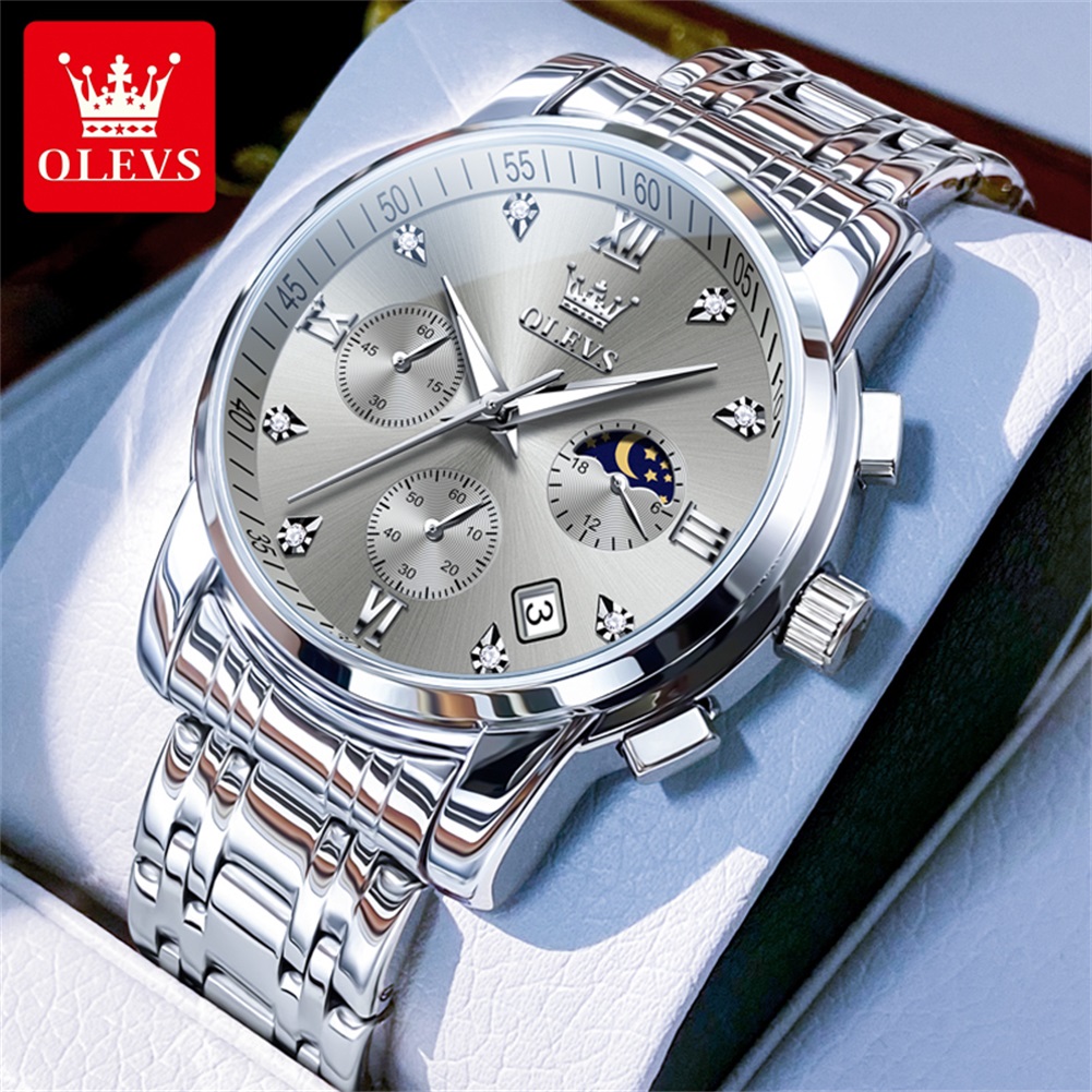 OLEVS 2858 남성용 쿼츠 시계 클래식 쓰리 아이 - Luxury Watch Men 리뷰 및 가격