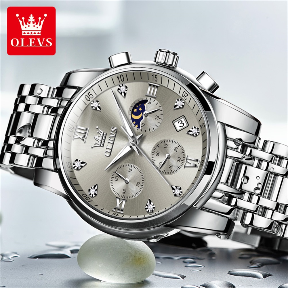 OLEVS 2858 남성용 쿼츠 시계 클래식 쓰리 아이 - Luxury Watch Men 리뷰 및 가격