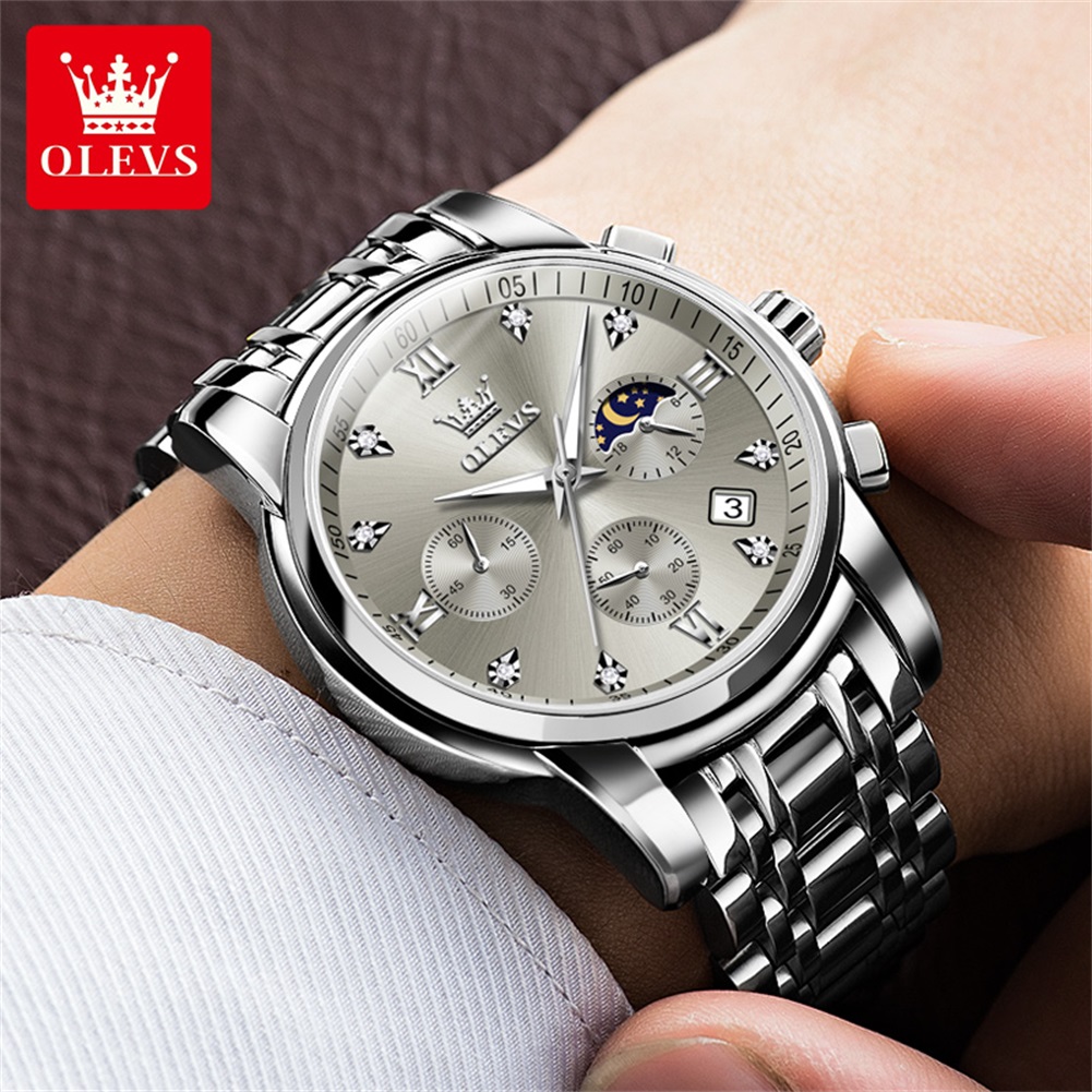 OLEVS 2858 남성용 쿼츠 시계 클래식 쓰리 아이 - Luxury Watch Men 리뷰 및 가격