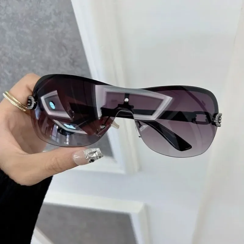 캐주얼한 사각형 선글라스, 여성용 및 남성용, 그라데이 - Sunglasses Uv400 리뷰 및 가격