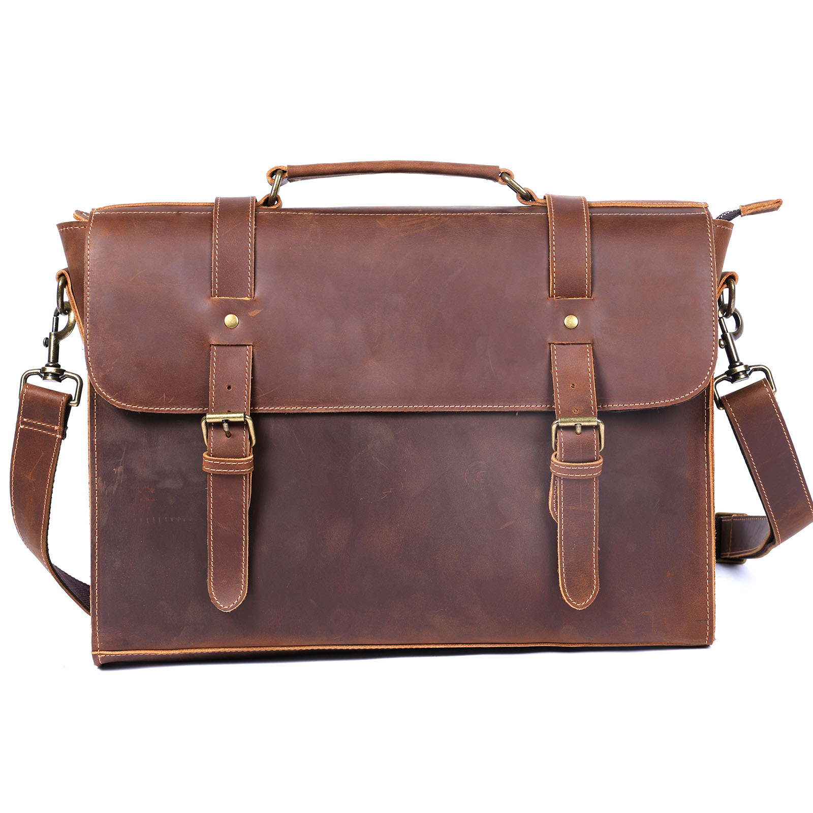 남성용 진짜 가죽 비즈니스 서류 가방, 남성용 숄더 크 - Leather Briefcase 리뷰 및 가격