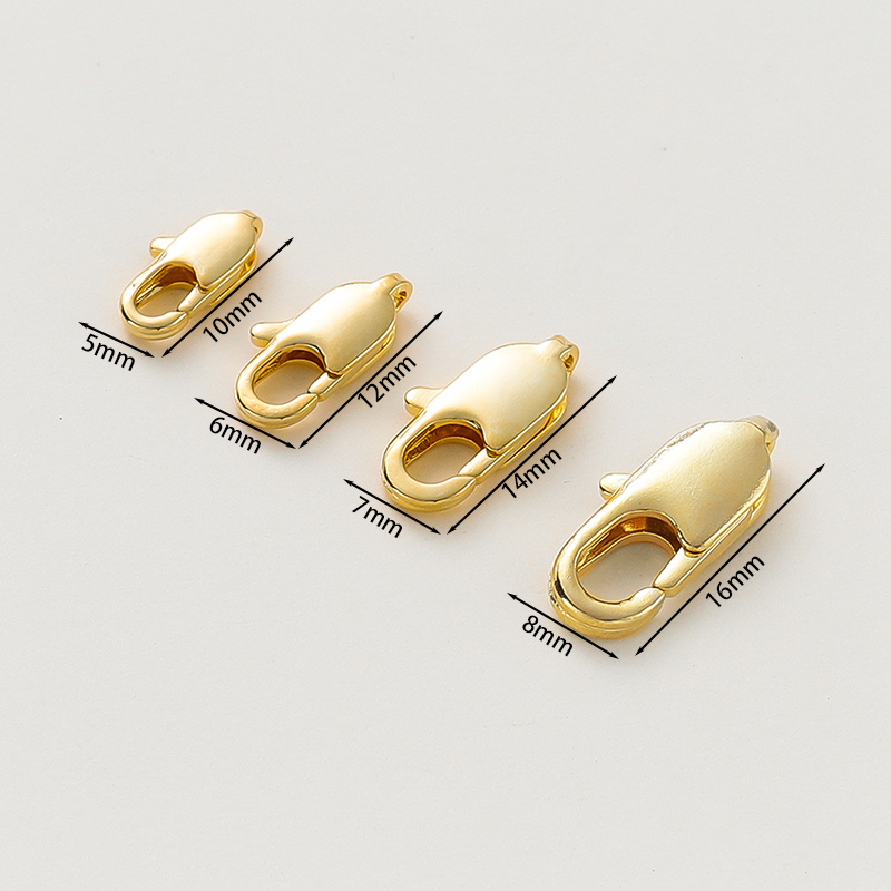 10개입, 14K/18K 금도금 황동 소재의 랍스터 잠 - Gold Plated Jewelry 리뷰 및 가격
