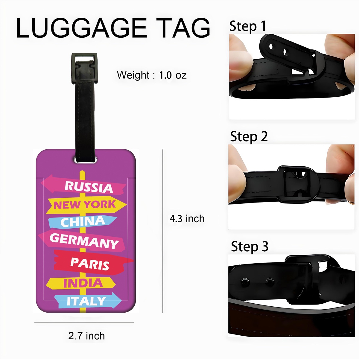 창의적인 도로 표지판 표시 러기지 태그 여행 가방, 배 - Travel Luggage Set 리뷰 및 가격