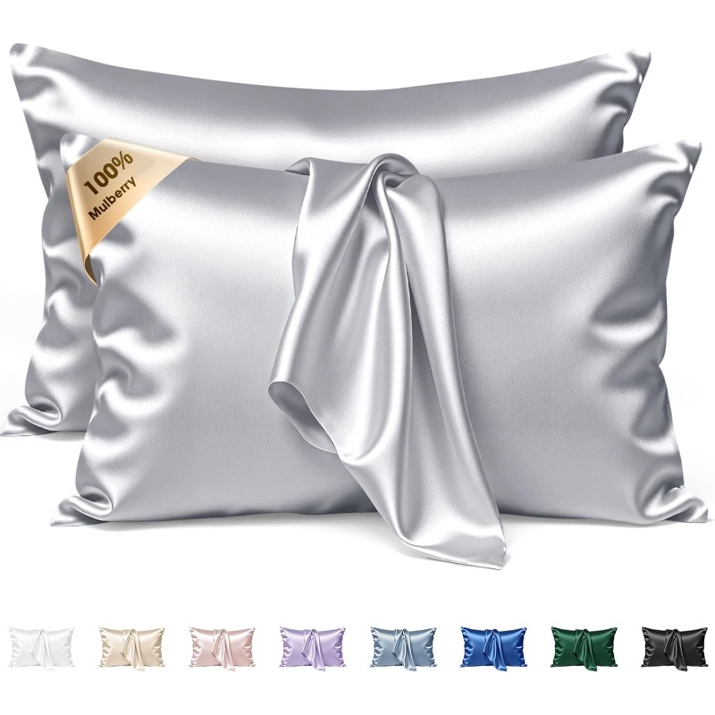 멀베리 실크 베갯잇 2개, 지퍼 잠금 장치가 있는 시원 - Silk Pillowcase 리뷰 및 가격