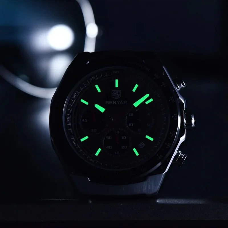 BENYAR 5215 남성용 고급 쿼츠 시계 |   크 - Luxury Watch Men 리뷰 및 가격