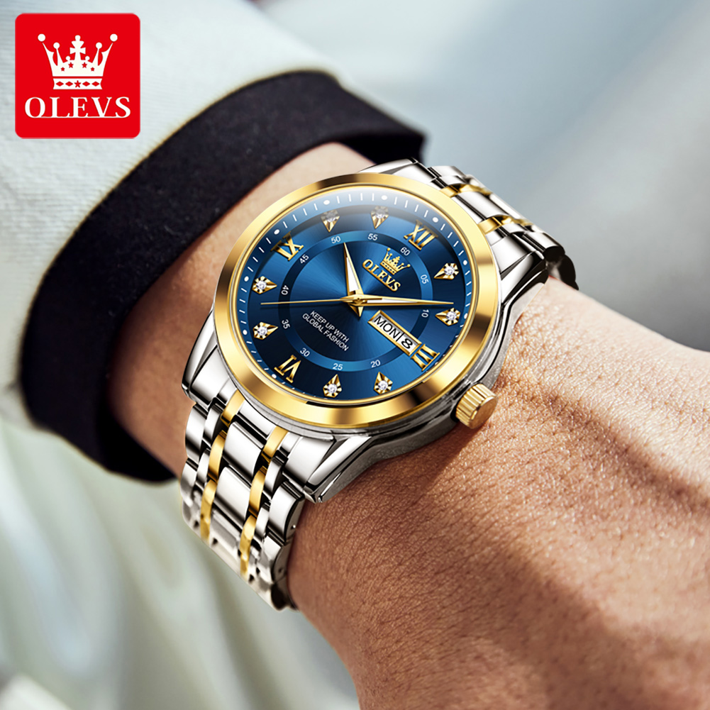 OLEVS 브랜드 패션 남성용 시계 스테인레스 스틸 방 - Luxury Watch Men 리뷰 및 가격