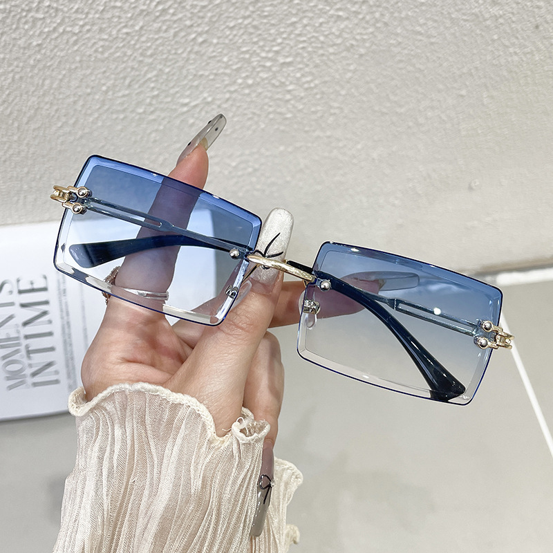세련된 디자인의 남성용/여성용 림리스 선글라스, 메탈  - Sunglasses Uv400 리뷰 및 가격
