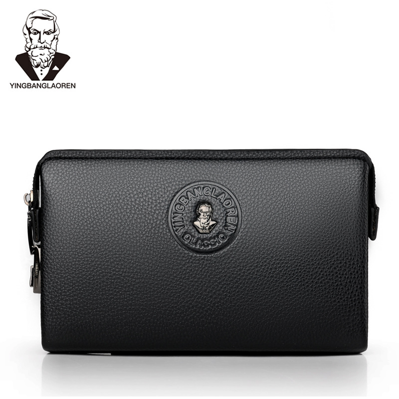 남성용 롱 머니 월렛 휴대폰 파우치 남성용 메신저 백  - Leather Wallet Men 리뷰 및 가격