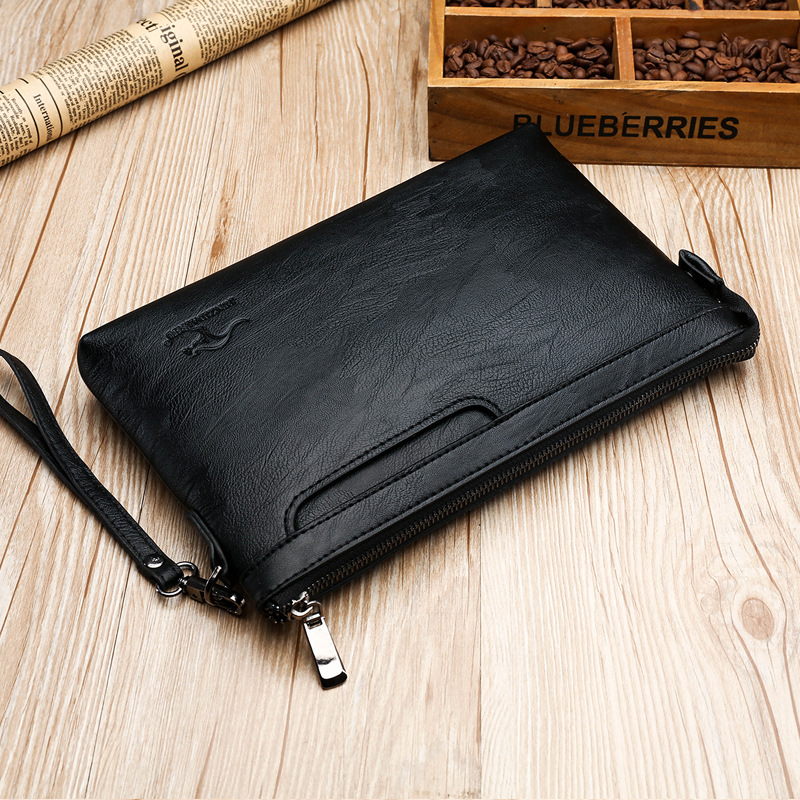 브랜드 디자인 남성용 봉투형 클러치 백 프리미엄 PU  - Leather Wallet Men 리뷰 및 가격