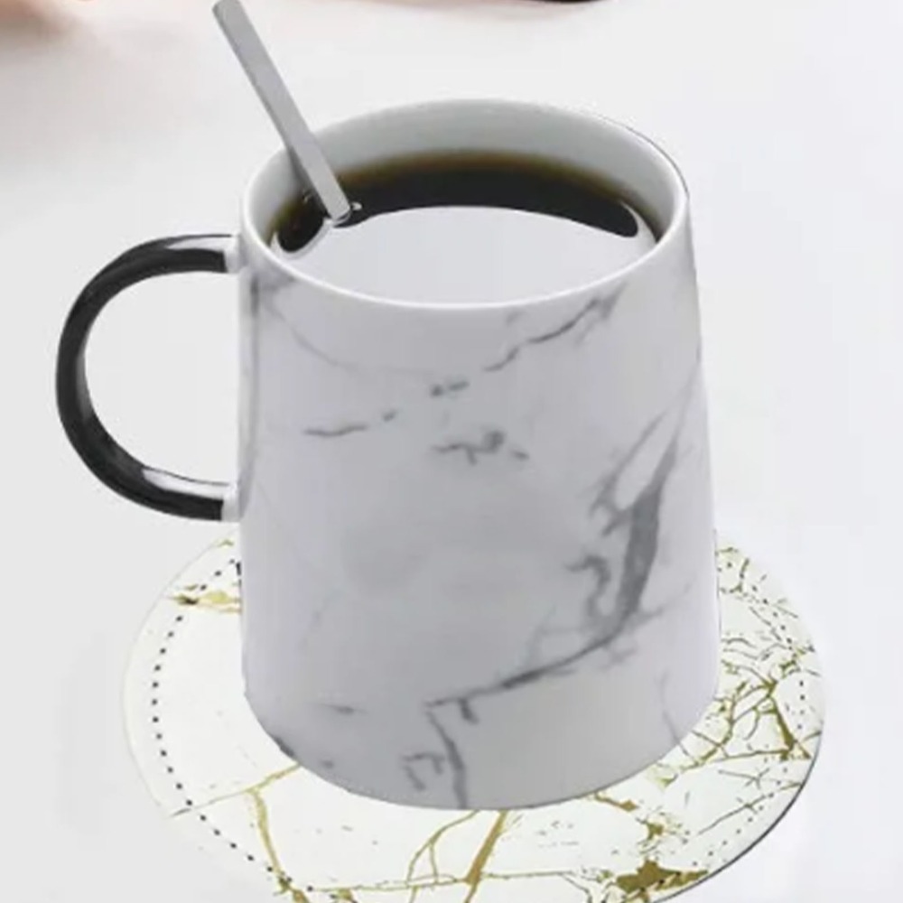 7Pcs 코스터 세트 PU 가죽 코스터 라운드 대리석  - Marble Coaster Set 리뷰 및 가격