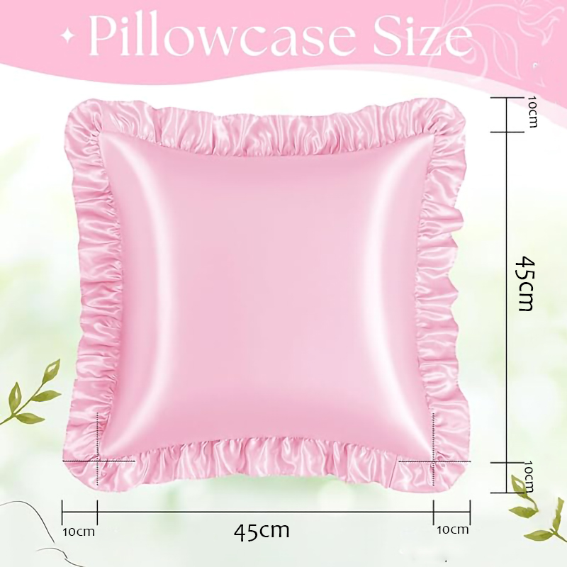 머리카락과 피부를 위한 2피스 새틴 러플 베개 커버,  - Silk Pillowcase 리뷰 및 가격