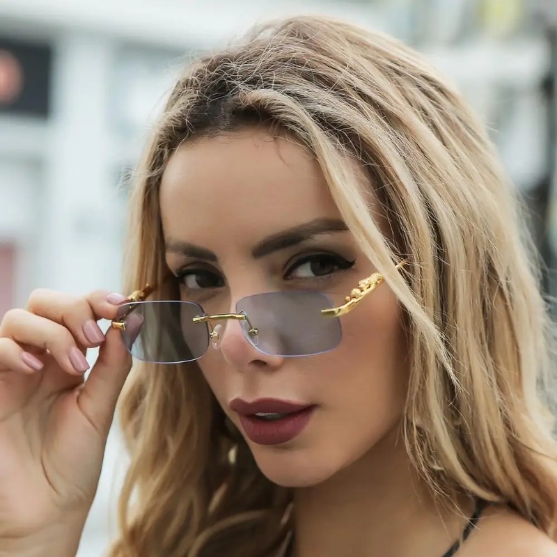 무테 사각 선글라스 여성 남성 명품 브랜드 디자이너 인 - Designer Sunglasses 리뷰 및 가격