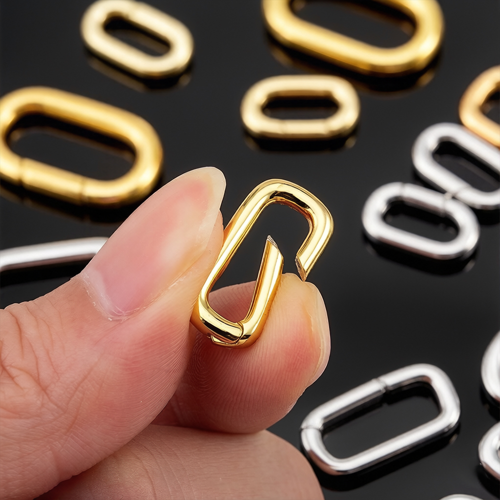 2개 18K 금도금 오벌 카라비너 목걸이 클래스프 스프 - Gold Plated Jewelry 리뷰 및 가격